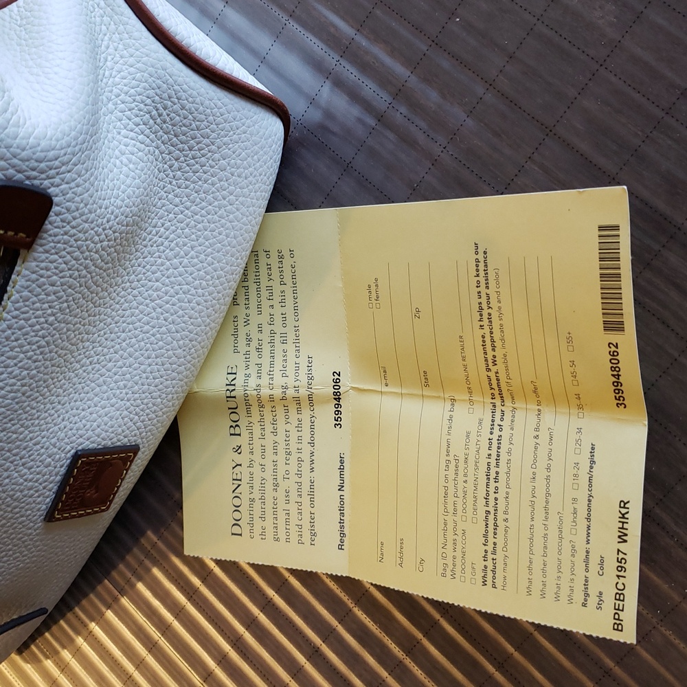 Dooney & Bourke Pebble Leather Hobo Bag - Picture 8 of 8